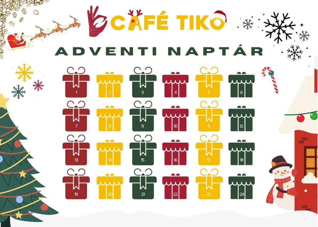 café tiko adventi naptár